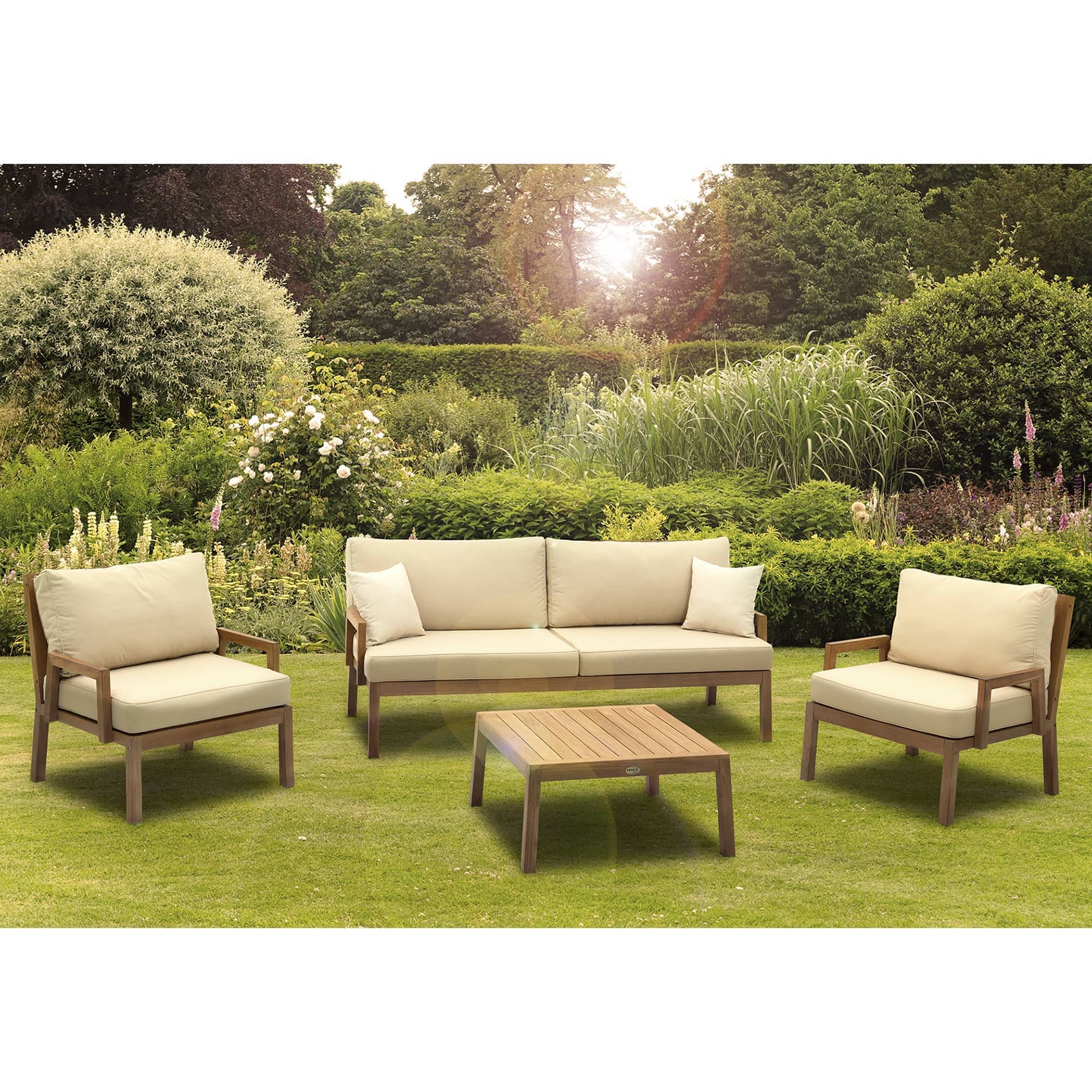 Teakový set Nizza Quickdry – Obrázok 2