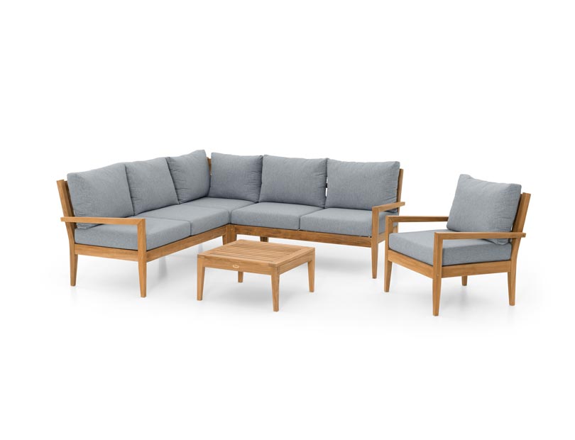 Modulárny teakový set Sardínia – Lounge & Dining v jednom