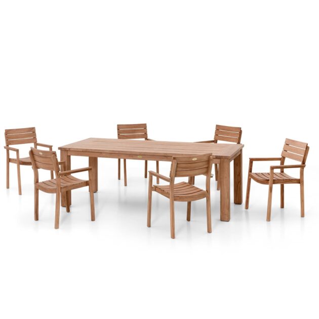 Set Toronto XL z recyklovaného teaku – Veľkorysý priestor a patina