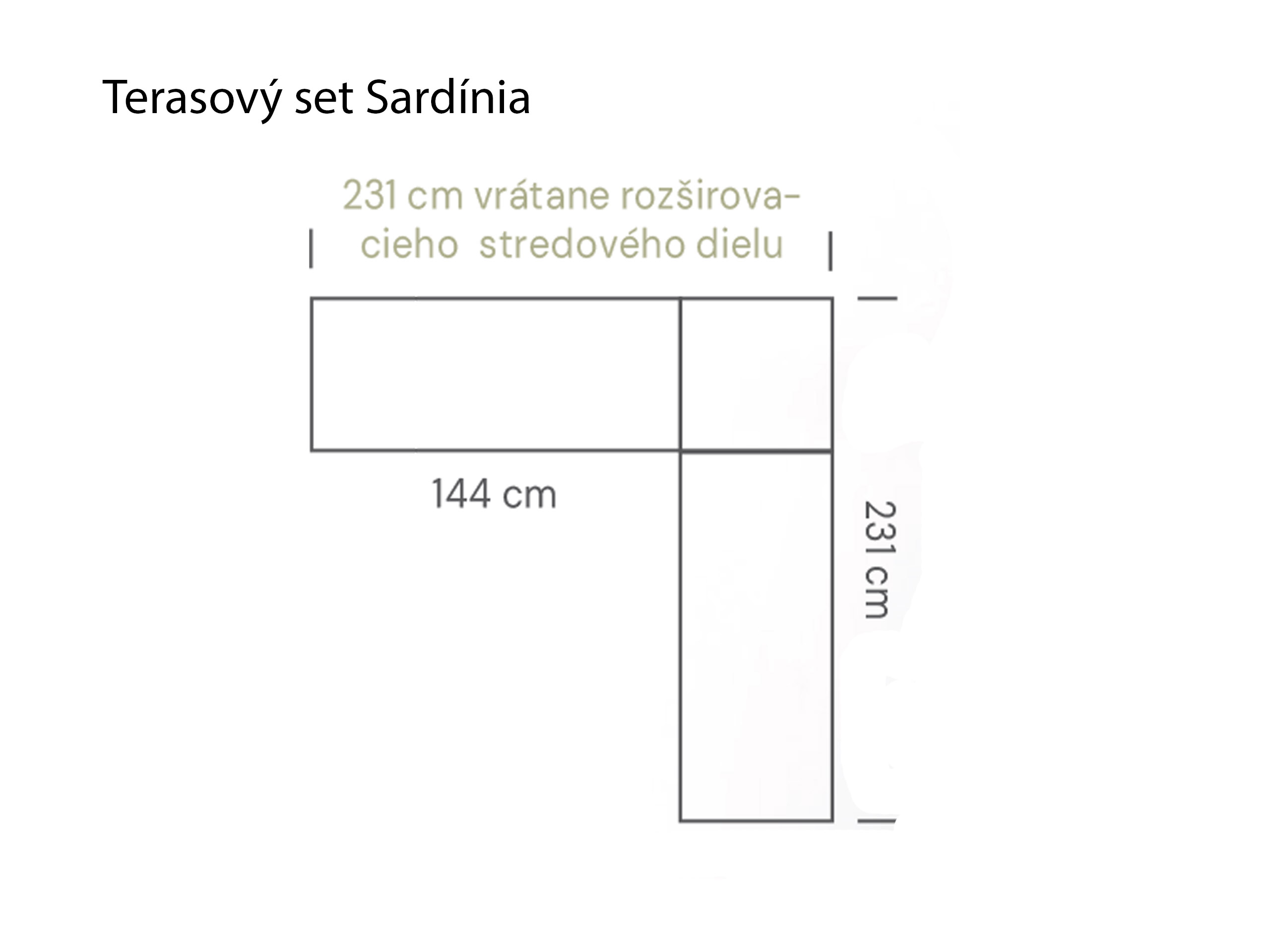 Terasový set Sardínia