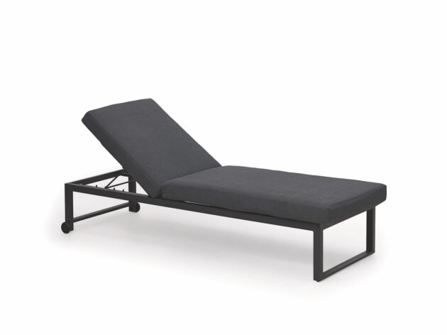 Hliníkové ležadlo Aruba – Moderný relax v tmavých tónoch
