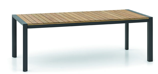 Záhradný stôl Palma Antracit – Extra šírka 120 cm a Teak