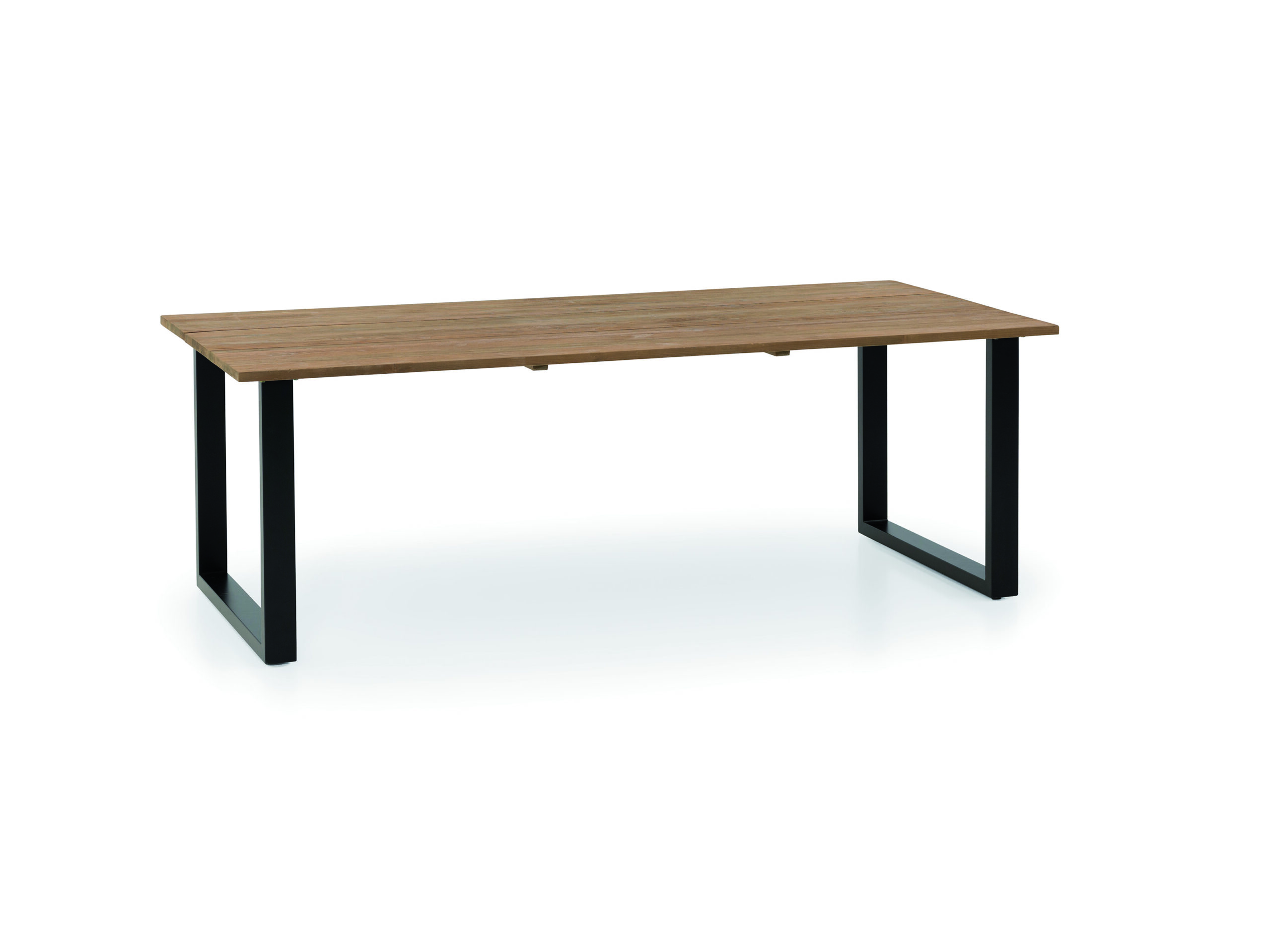 Stôl Bern 220 cm – Recyklovaný teak a industriálny dizajn