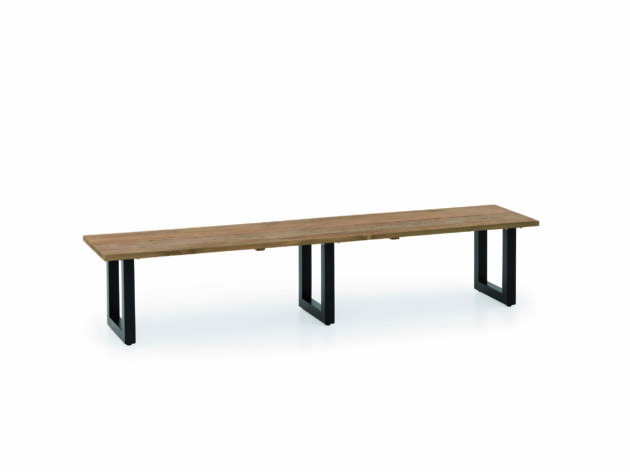 Záhradná lavica Bern – Recyklovaný teak v modernej forme
